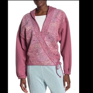 Free People Movement Sashiko Embroidered Hoodie